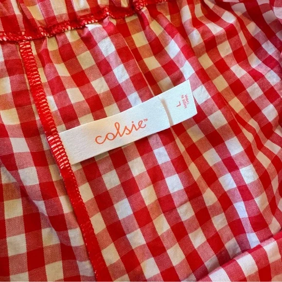 Colsie 2pc Checkered Sexy Pajama Lounge Set - Picture 4 of 4